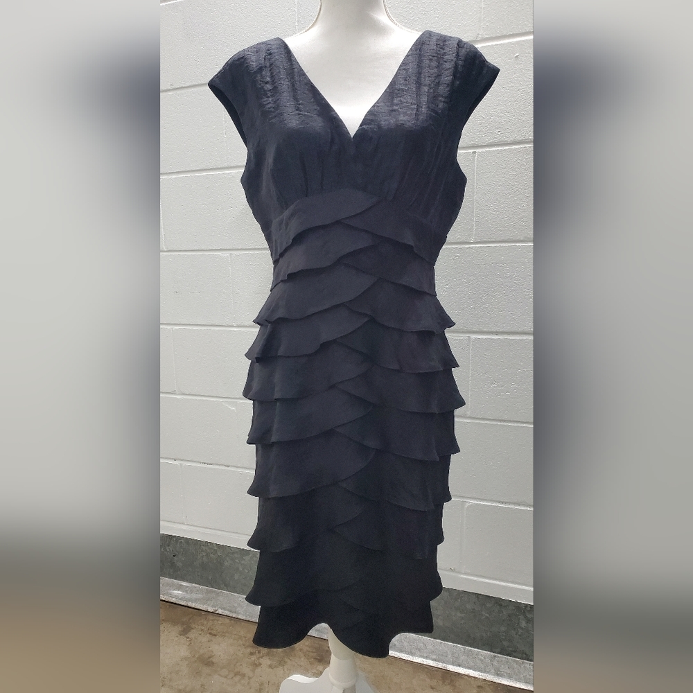 London Times Black Cocktail Dress